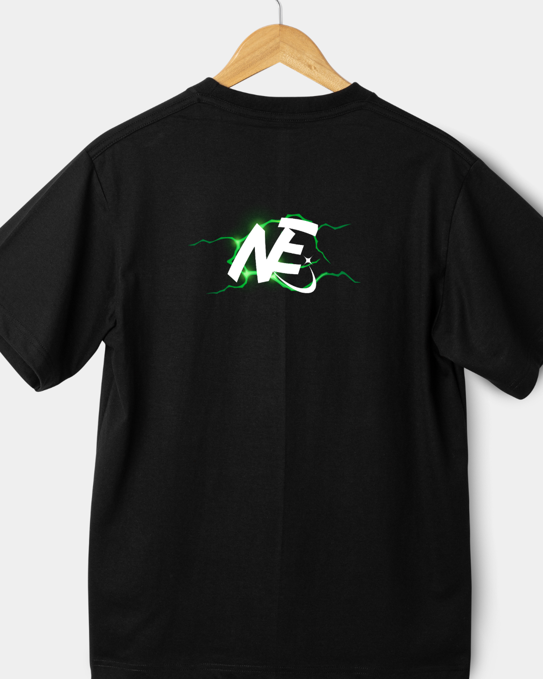 Short Sleeve Black 'NE' T-Shirt